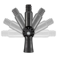 Rotatable Angle Adaptor for Threaded Extension Pole Attachments