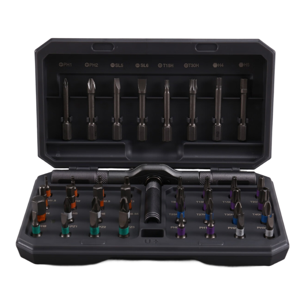 Magnetic Ratchet Screwdriver Set 42Pcs Bits 4853286948018