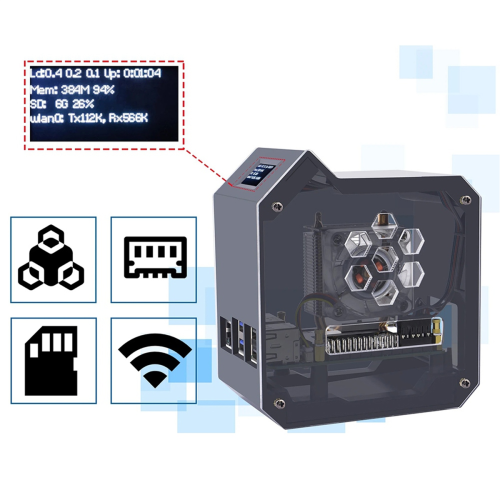 Per 5 Mini Tower Fan Kit Mini PC Case per 5 2