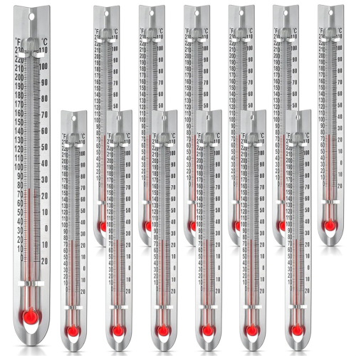 24 Pcs V Shaped, Dual-Scale Science Thermometers