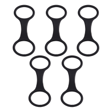 5 pezzi Supporto per tubo da immersione Clip di fissaggio Cinturino per boccaglio in silicone