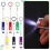 12er-Set Perlen-Schlüsselanhänger mit 12 Mini-LED-Lichtern, als Geschenkidee 3