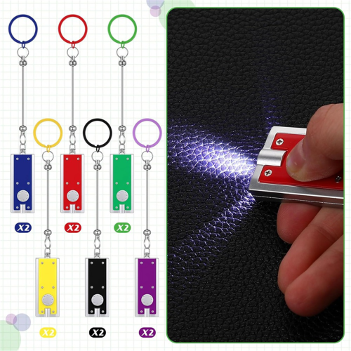 12er-Set Perlen-Schlüsselanhänger mit 12 Mini-LED-Lichtern, als Geschenkidee 2