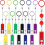 12er-Set Perlen-Schlüsselanhänger mit 12 Mini-LED-Lichtern, als Geschenkidee 1