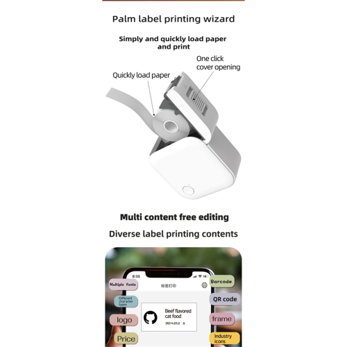 Thermal Portable Label Printer for Android / IOS 2