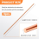 6Pcs Pure Copper Round Rod 9.84 Inch Length Solid Copper Rod Bare Bar 5