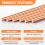 6Pcs Pure Copper Round Rod 9.84 Inch Length Solid Copper Rod Bare Bar 4