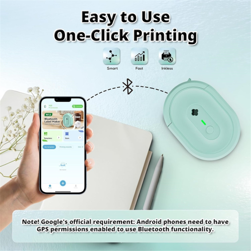 Label Maker Machine with Tape, Portable Bluetooth Label Makers 2