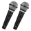 2PCS Microphone Prop, Plastic Pretend Play Microphone 1