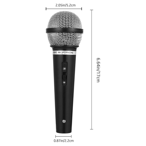 2PCS Microphone Prop, Plastic Pretend Play Microphone 1