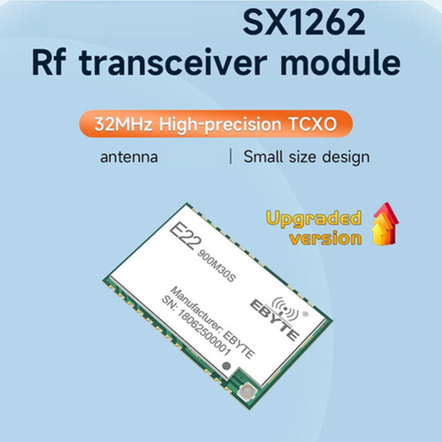 Modulo LoRa SX1262 32 MHz 30 dBm 12 km 1
