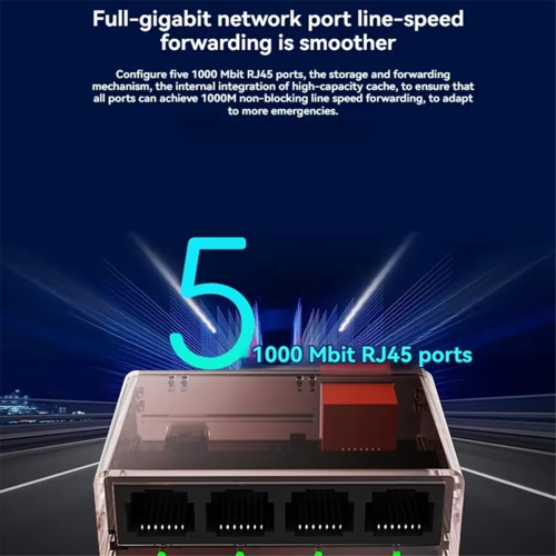 Gigabit-Netzwerk-Switch 1000 Mbit/s RJ45 LAN-Hub 2