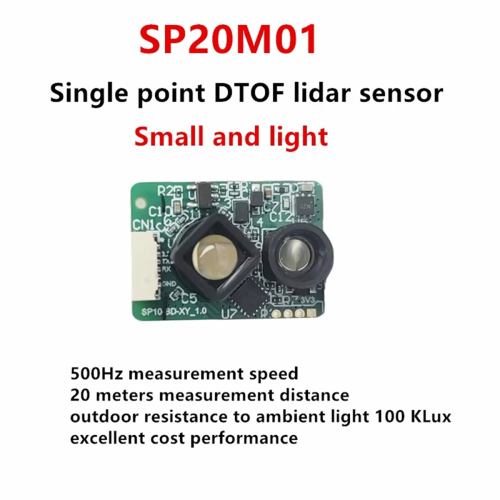 Modulo Lidar DTOF SP20M01 20M 500Hz 2