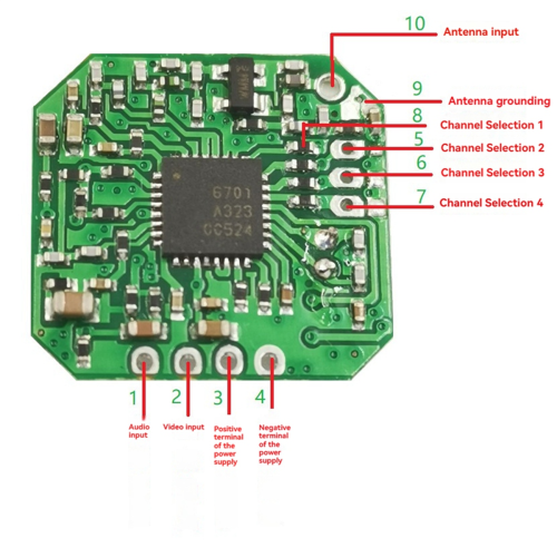 Modulo trasmettitore audio video wireless 2.4G 1