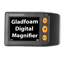 Digitale Videolupe, 3,5-Zoll-LCD, 2-25-facher Zoom, Schwarz