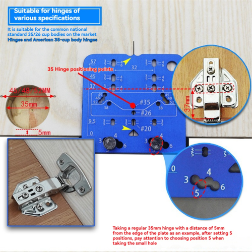 Cabinet Door Hinge Jig Concealed Hinge Jig 1