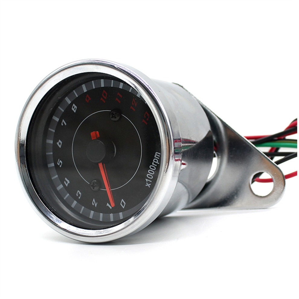Dc 12V Motorcycle Tachometer With Led Backlight 1000Rpm Blue 4852533789367