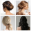 Riempitivo per capelli e forcine per capelli, spugna per capelli marrone 3