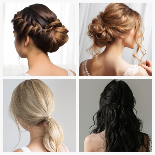 Riempitivo per capelli e forcine per capelli, spugna per capelli marrone 2
