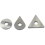 3pcs Carbide Paint Blades Round, Triangular and Drop Shaped 3