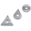 3pcs Carbide Paint Blades Round, Triangular and Drop Shaped 1
