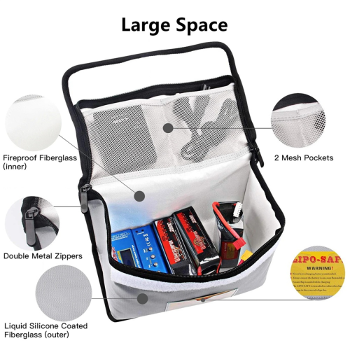 Explosion-Proof Fireproof Lipo Battery Protector Safe Bag 2