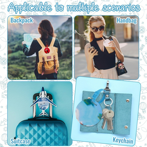 Sublimation Blanks Luggage Tag Round Bulk Double Sided 2