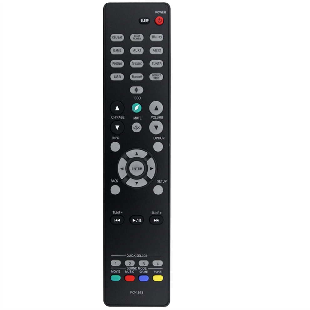 Replace Rc-1243 Remote Control For Rc-1243 Audio/Video Receiver 4852533798673