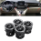 4Pcs Car Front Dashboard Air Conditioning Vent Assembly 4