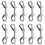 10pcs 88mm Scuba Diving Double End Bolt Snap Hook Clips 2