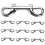 10pcs 88mm Scuba Diving Double End Bolt Snap Hook Clips 3