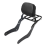 Rear Passenger Sissy Bar Backrest with Luggage Rack for Black 1