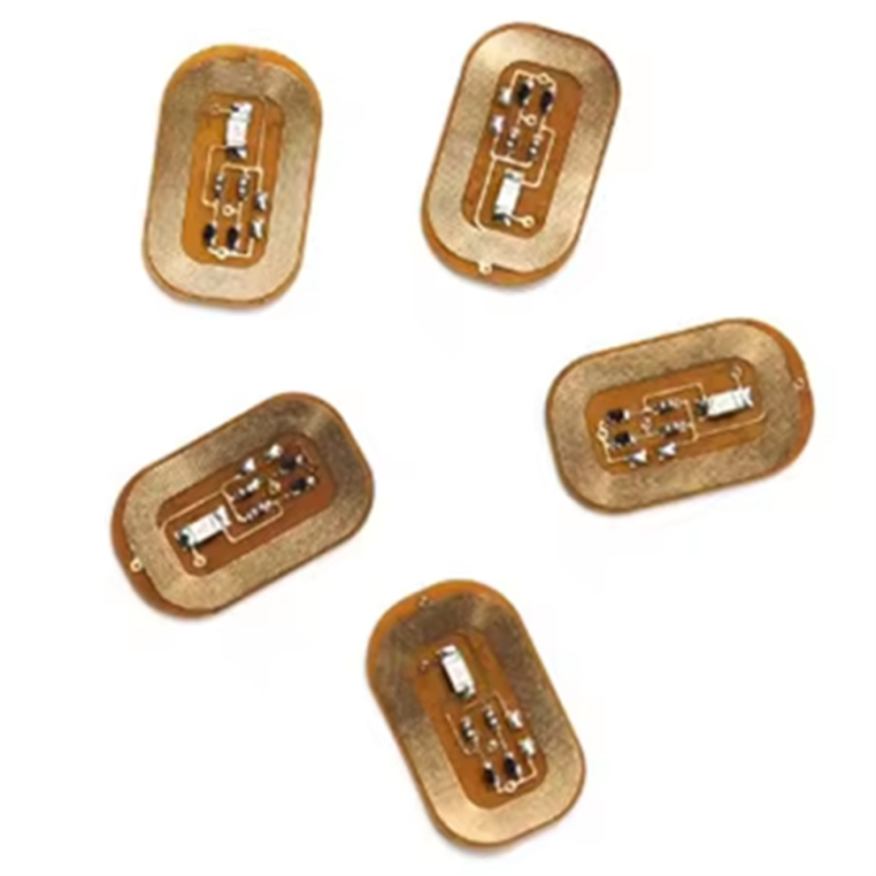 5Pcs NFC Flash Nail Sticker LED Bare Chip Intelligent Luminous