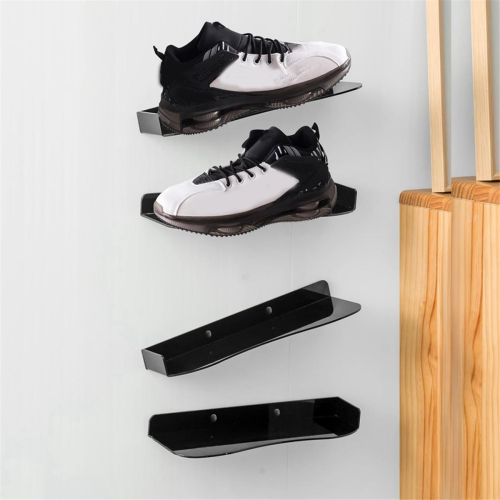 Shoe Display Shelf Floating Acrylic Shoe Wall Shelf Storage Stand 2