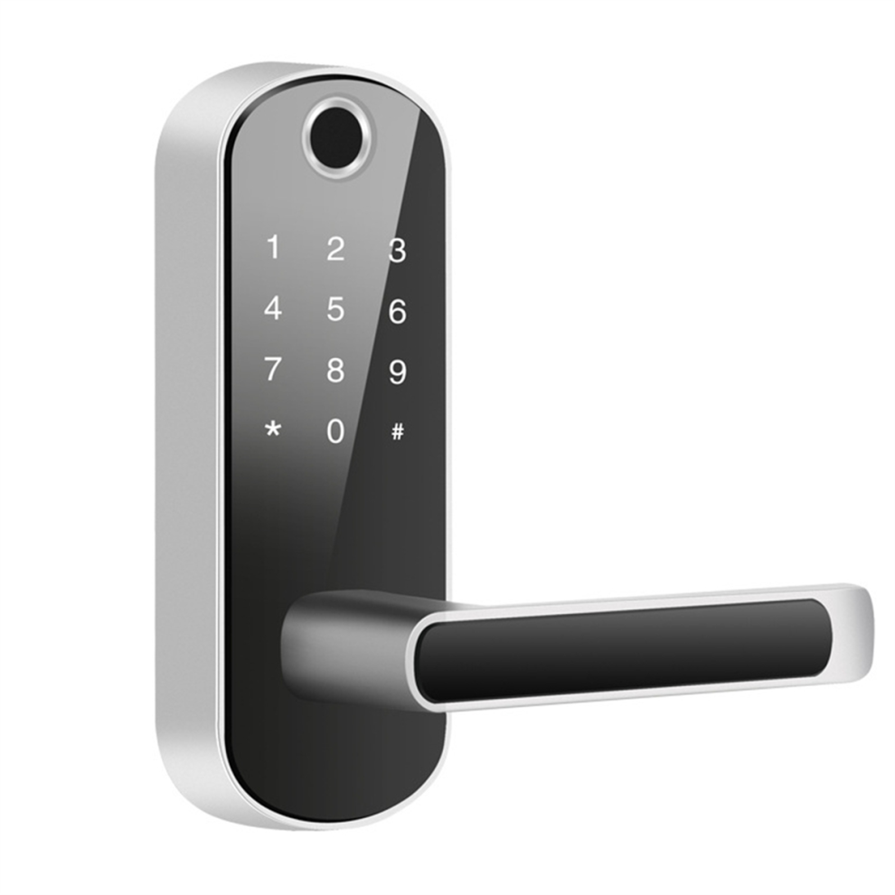 Tuya Smart Fingerprint Door Lock App Remote Control Keyless Silver 4852533706869