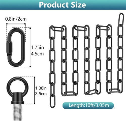 10 Feet Industrial Black Light Fixture Chain 2