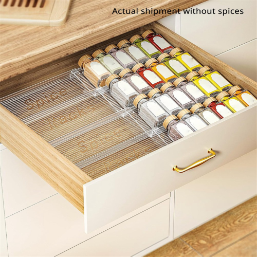 Expandable Spice Drawer Organizer,for Kitchen Spice Organization 1Set 1