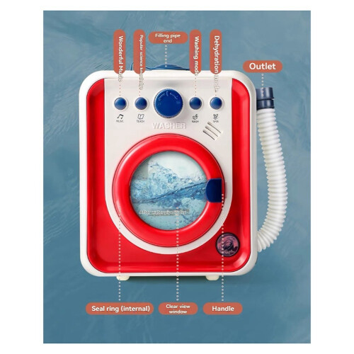 Giocattolo per lavatrice per bambini, mini mobili di simulazione 2