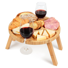 Tragbarer Weintisch, klappbarer Picknicktisch für draußen, Camping, Strand