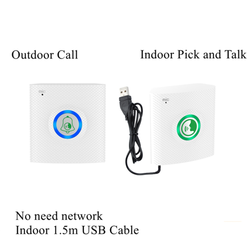 Wireless Long Distance Voice Intercom Full Duplex Door Phone Black 1