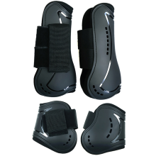 1 Set Pferdebeinschutzstiefel aus PU-Neopren, Pferdeschienenstiefel, Größe M