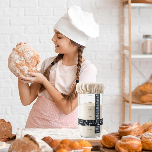 Sourdough Bread Fermentation Kit with Date Marking Feeding Bands 2