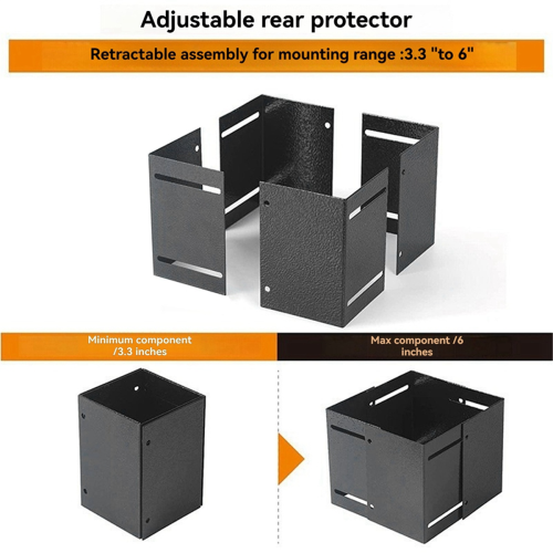 Post Base Protectors Guard for Wooden Mailbox Bracket 1