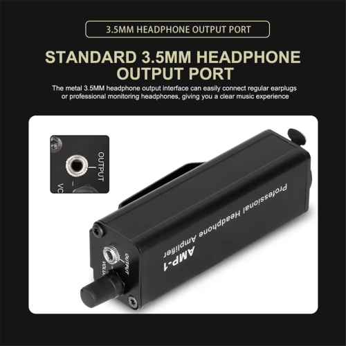 Portable XLR to 3.5MM Audio Interface Mini HIFI Headphone Amplifier 2