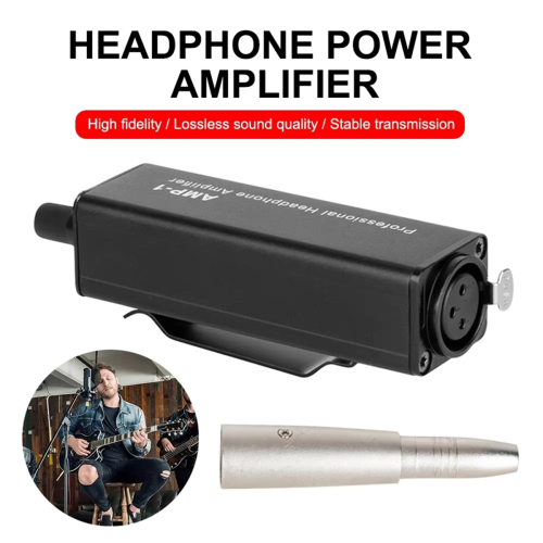 Portable XLR to 3.5MM Audio Interface Mini HIFI Headphone Amplifier 1