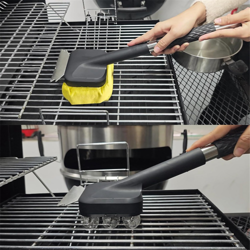 Grill Brush Grill Cleaning Brush Bristle Free Replaceable Heads 1