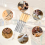 Set Of 4 Wooden Chisel Set, Round, Curved Chisel Set 6