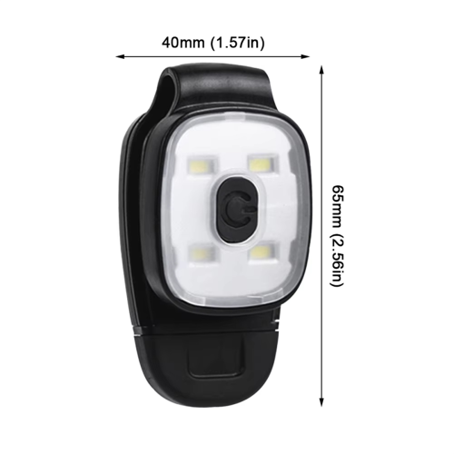 LED Clip Lamp USB Rechargeable Head Flashlight IPX4 Waterproof 2
