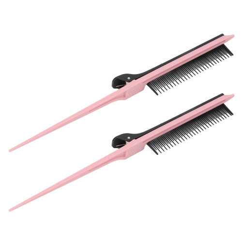 2 Pcs Rat Tail Clip Combs Fine Tooth Hair Coloring 2