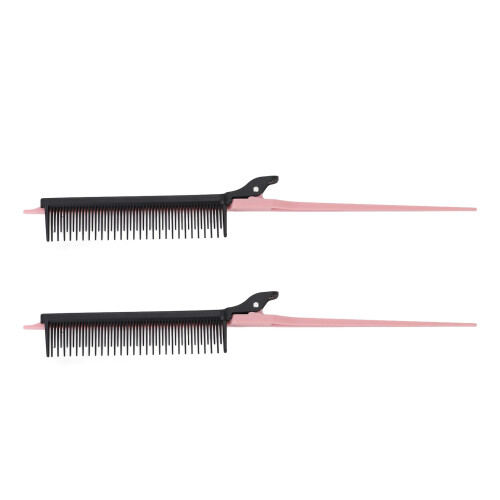 2 Pcs Rat Tail Clip Combs Fine Tooth Hair Coloring 1